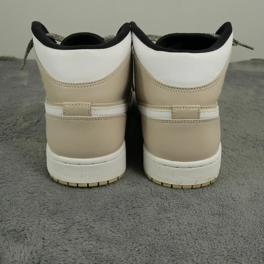 Jordan Air Jordan 1 Mid Mens 11.5 Desert Sand Nike Basketball Shoe 554724-047